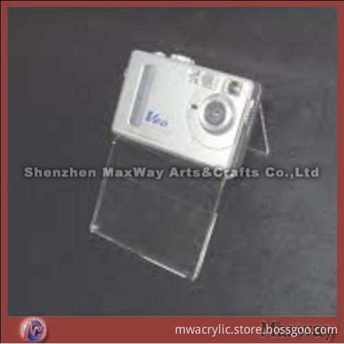 Transparent slant heat bending Acrylic camera display stand